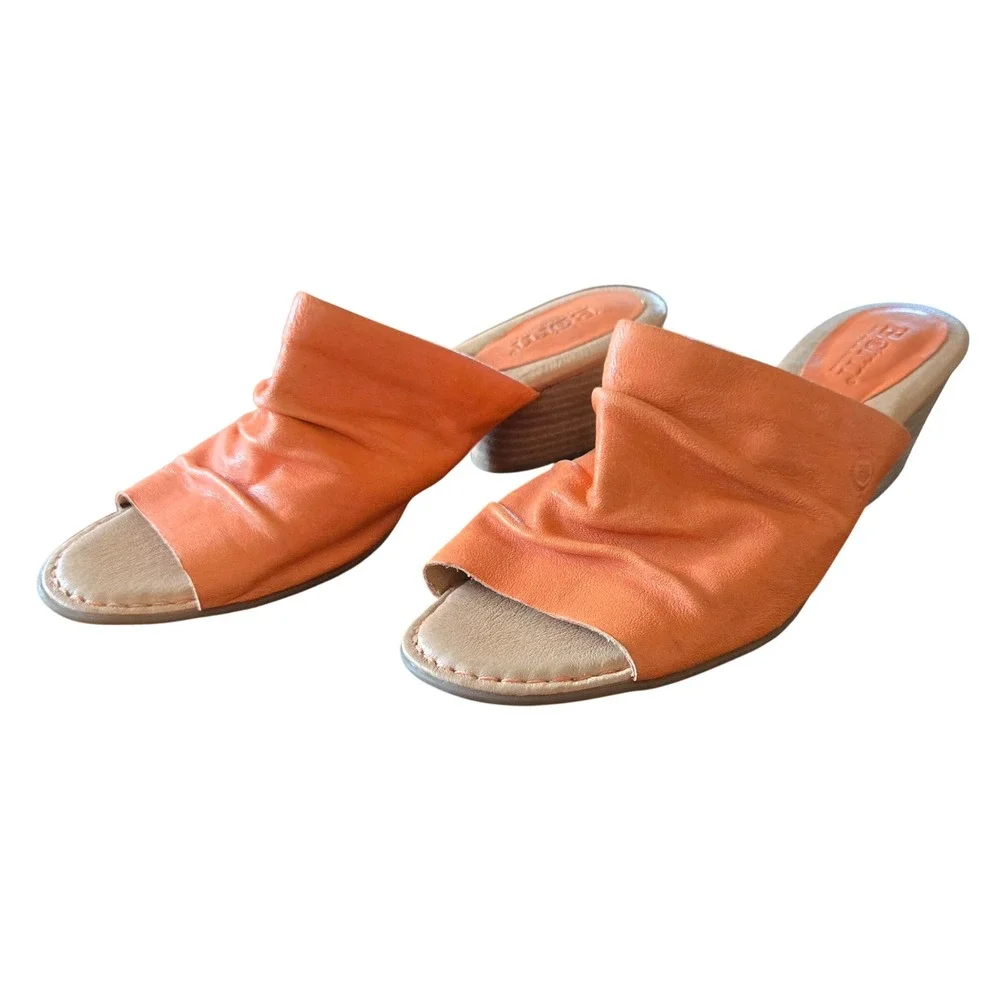 Born orange leather
